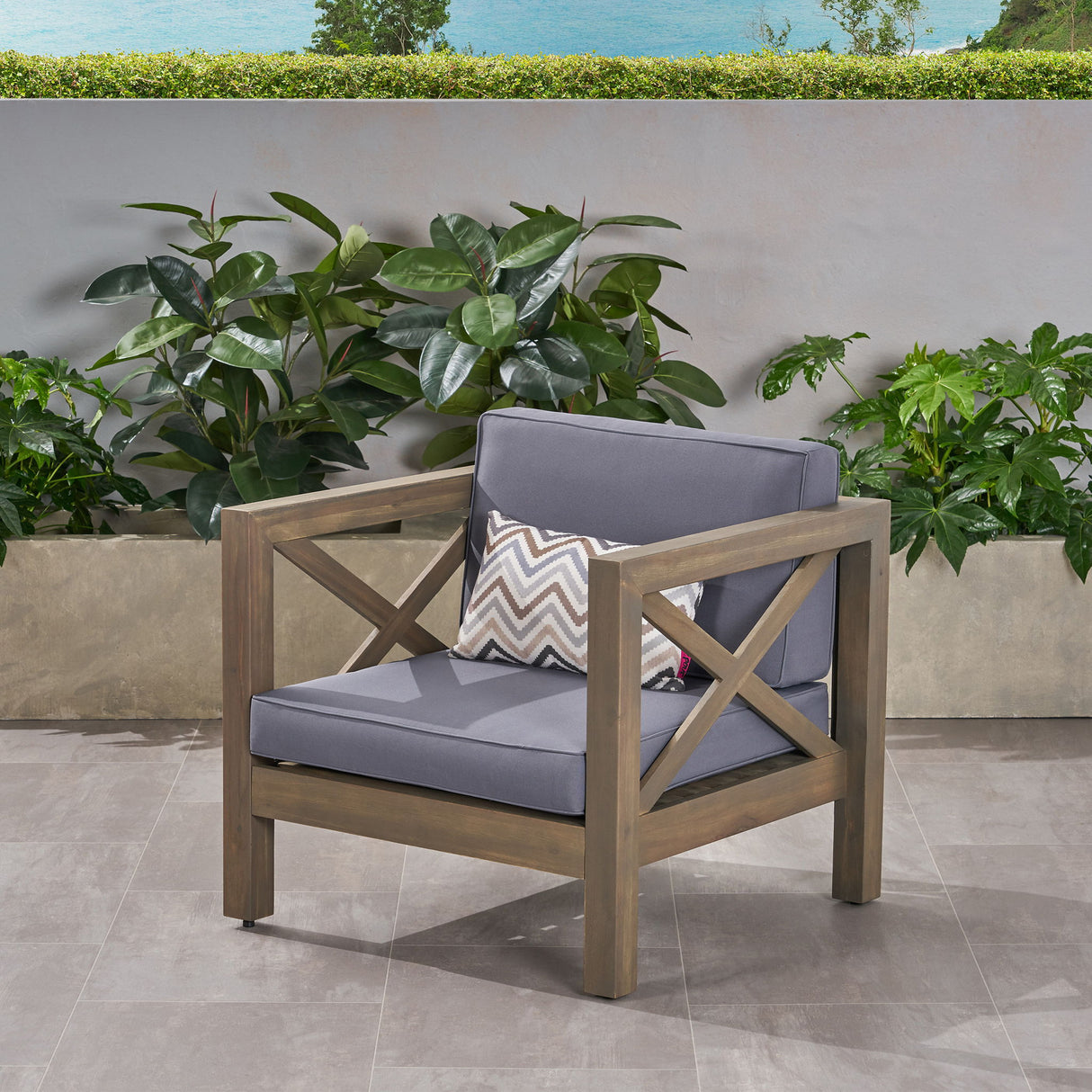 Brava - Mid - Century Modern Club Chair With Water Resistant Cushions