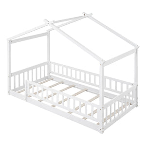 Bed House Bed Frame With Fence