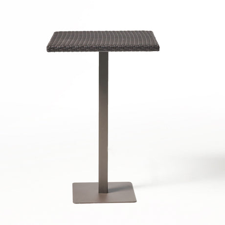 Outdoor Square Rattan Bar Table With Iron Frame - Multi Brown - Best Buy Furniture