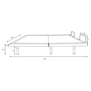 Kelven - Adjustable Bed Base With Wireless Remote And Dual Massage Motors