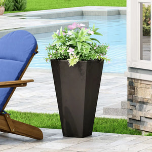 Outdoor Modern Cast Stone Planter - Best Buy Furniture