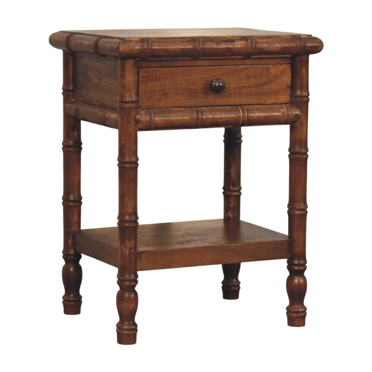 Solid Wood Bamboo Heritage Bedside Table