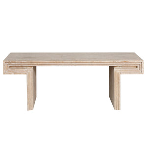 American Vintage Industrial Coffee Table, Double Tier Design