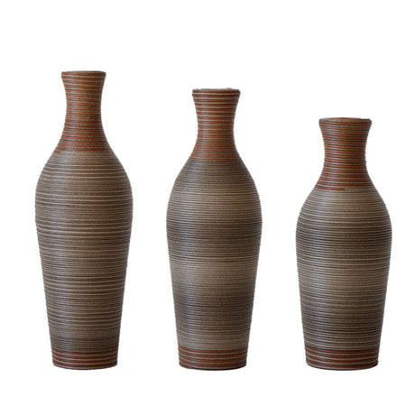 Classic And Neat Floor Vase, High Independent Flower Stand (Set of 3)