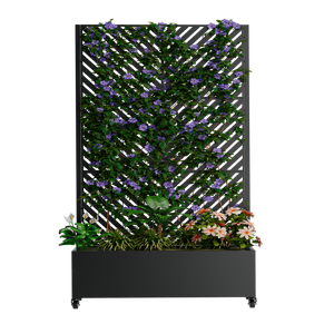 Metal Planter Box with Trellis