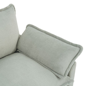 Modern Single Seat Accent Chair With Side Storage Pockets