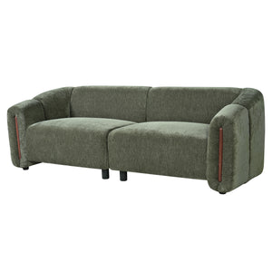 87.4" Modern Minimalist Curved Block Sofa