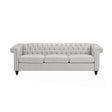 Chesterfield Style 3 Seater Sofa With Deep Button Tufting - Best Buy Furniture