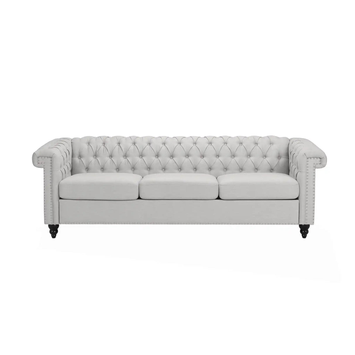 Chesterfield Style 3 Seater Sofa With Deep Button Tufting - Best Buy Furniture