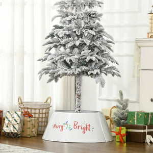 HOMCOM 26 Inch Christmas Tree Collar Ring, Stand Cover for Decor
