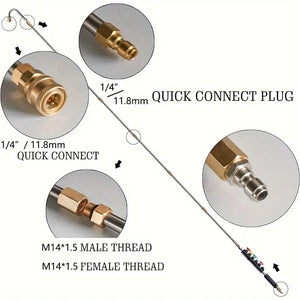 Telescoping Pressure Washer Wand 24ft 4000 PSI Gutter Cleaning Kit