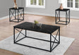 Table Set, Coffee, End, Side, Accent, Living Room, Marble Look Laminate, Contemporary & Modern (Set of 3) - Best Buy Furniture