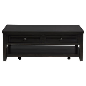 Sutter - 2 Piece Coffee And End Table Set - Dark Brown