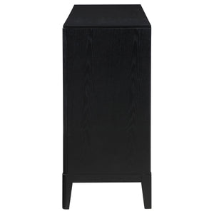 Mason - 8 Drawer Dresser With Fluted Design - Black