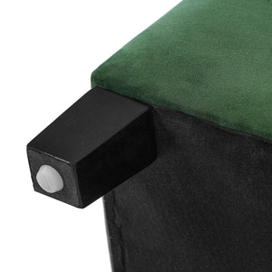 Upholstered Storage Ottoman Bench, Foot Rest For Bedroom