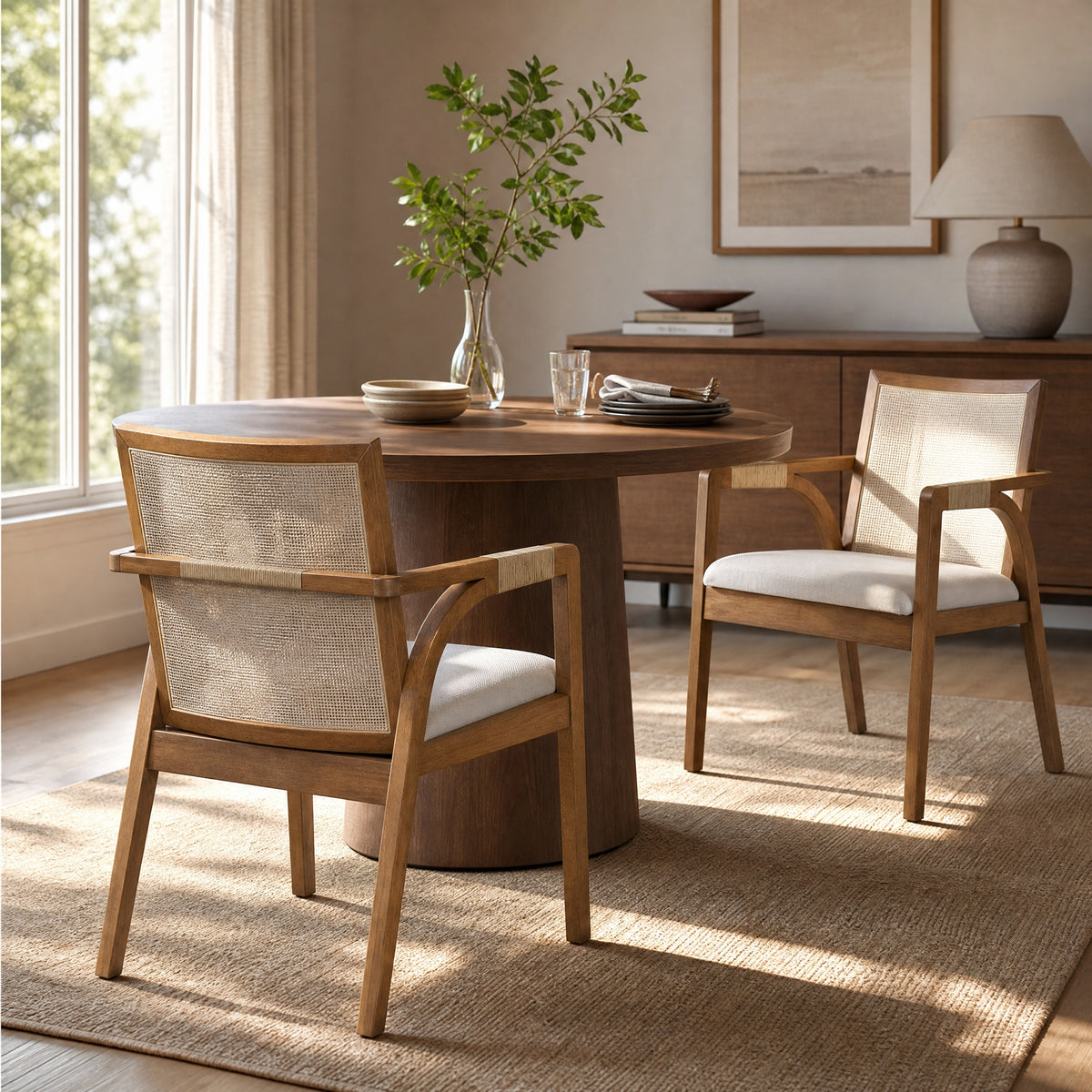 Dining Arm Chairs Set of 2
