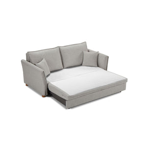 Oren - Chenille Sleeper Sectional Sofa With Storage 2 Toss Pillows - Gray - Best Buy Furniture