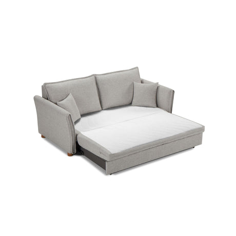 Oren - Chenille Sleeper Sectional Sofa With Storage 2 Toss Pillows - Gray - Best Buy Furniture