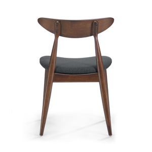 Retro Dining Chairs With Ergonomic Back (Set of 2)