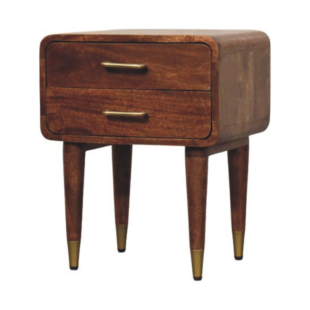 Solid Wood Astor 2-Drawer Nightstand