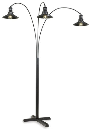 Sheriel - Metal Arc Lamp - Black - Best Buy Furniture
