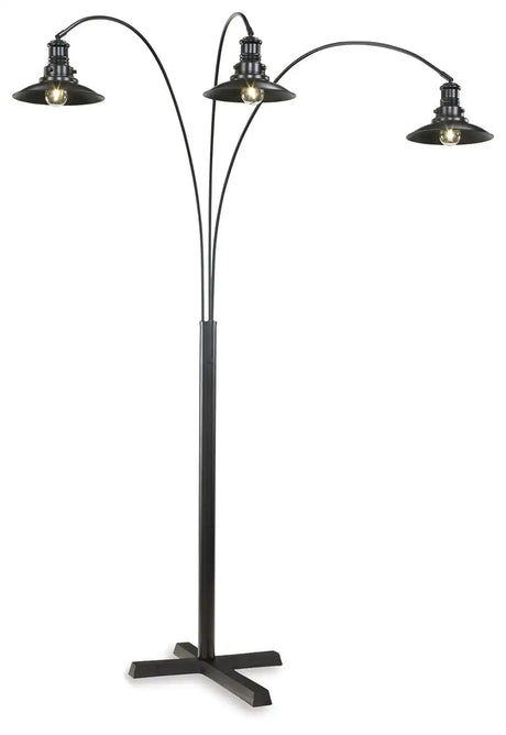 Sheriel - Metal Arc Lamp - Black - Best Buy Furniture