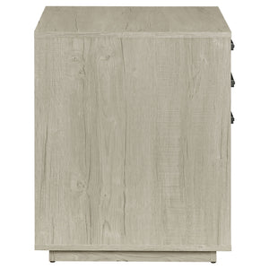 Loomis - 3 Drawer Home Office File Cabinet - White / Gray