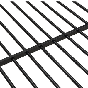 Modern Metal Bunk Bed, Full Over Full, No Box Spring Needed - Black