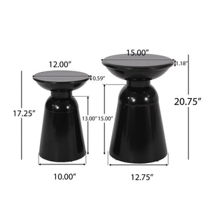 Serenita - Outdoor Side Tables With Flared Design (Set of 2) - Best Buy Furniture