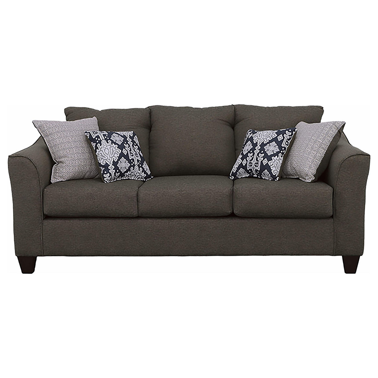 Ralston - Sofa With Accent Pillows - Gray