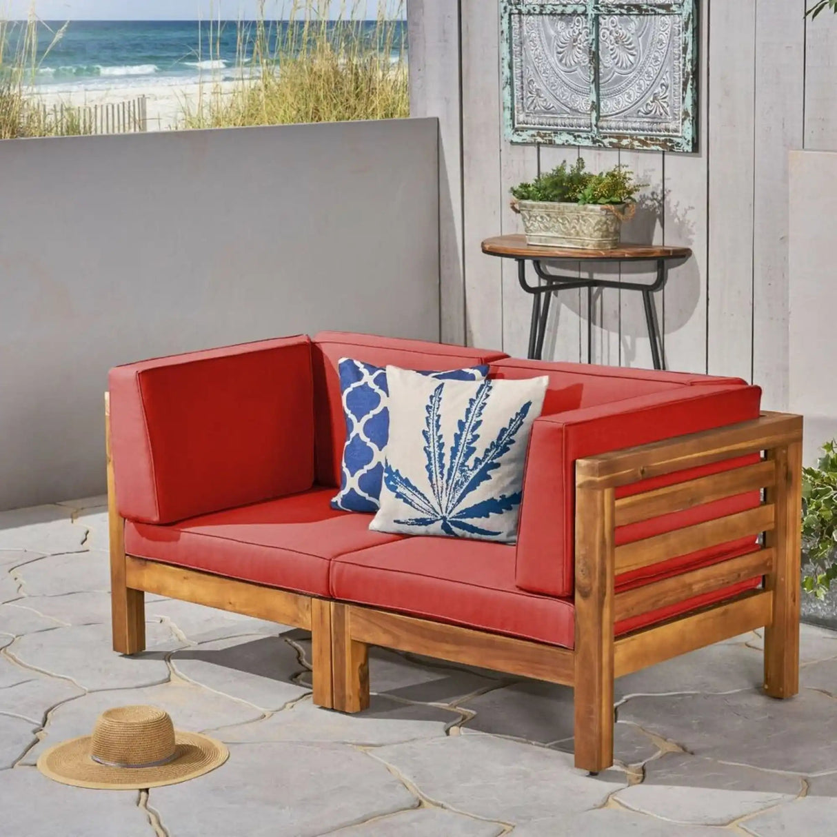 Oana - 2 Piece Loveseat Set With Water Resistant Cushions - Best Buy Furniture