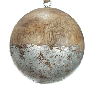 Christmas Ball Ornaments, Wood Decorative Hanging Ball Christmas Tree Ornaments For Holiday Party Decorations