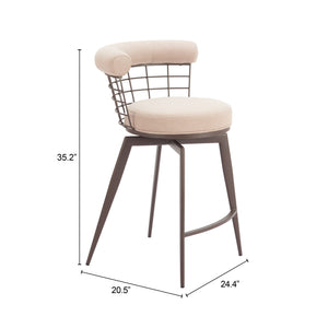 Zuo Modern Saku Swivel Counter Stool
