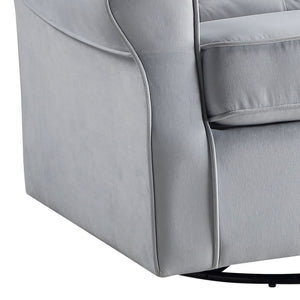 Glider Chair With Swivel - Gray