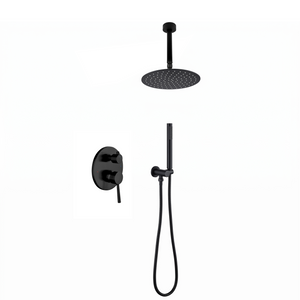 Matte Black Shower Head Set