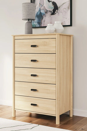 Cabinella - Five Drawer Chest - Tan - Best Buy Furniture