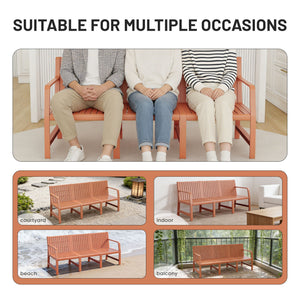 1 Piece Indoor / Outdoor 3 Seater Sofa, UV-Resistant, Waterproof And Durable