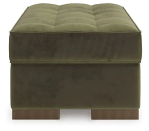 Caspian-Town - Oversized Accent Ottoman - Olive - Best Buy Furniture
