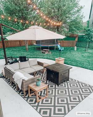 Spilsby Geometric Outdoor Rug - Clearance