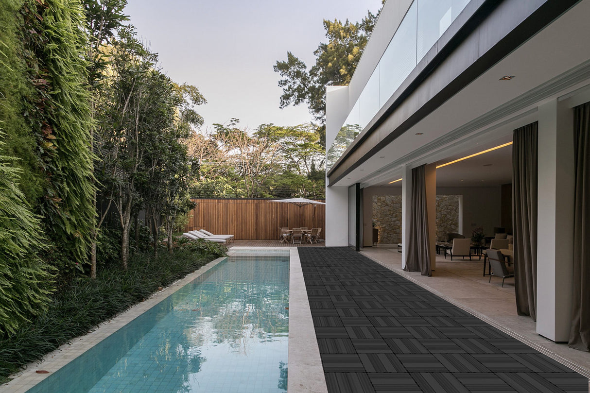 Tiles 9PCS Waterproof Outdoor and Indoor Flooring for Patio, Balcony, Porch, Backyard, Bedroom