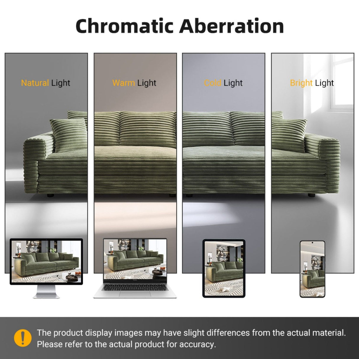 Modern Comfy Upholstered Sofa Cloud Couch & Deep Seat Couches