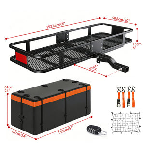 Heavy Duty Folding Hitch Mount Cargo Carrier