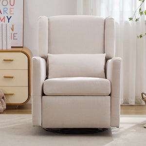 Wide Wingback Swivel Glider Rocker Recliner Chair