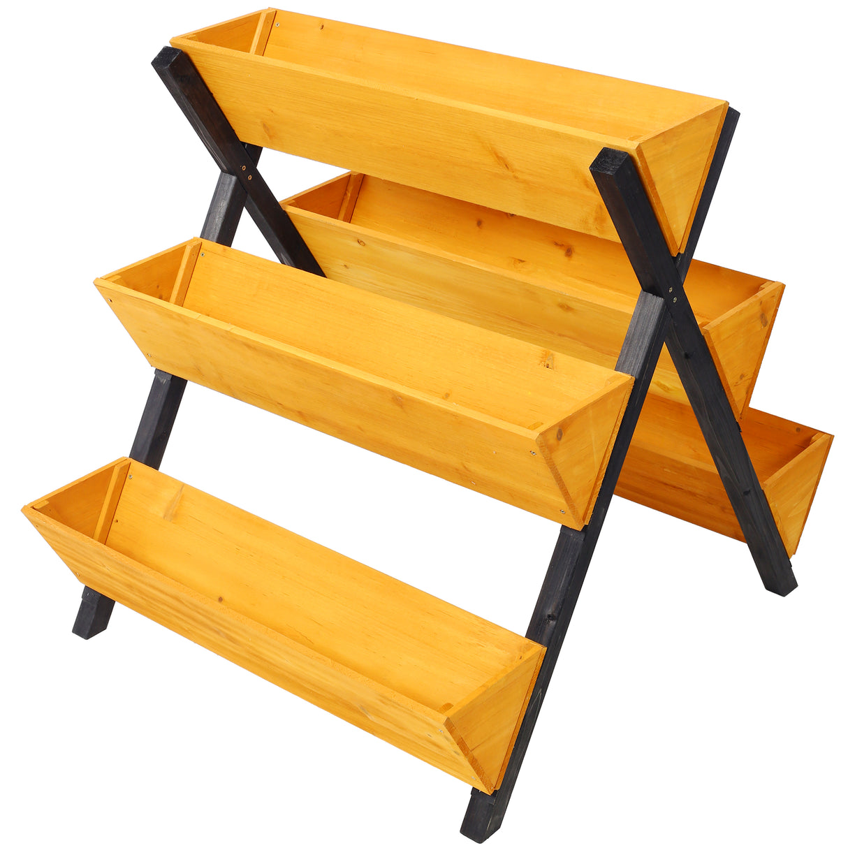 3 Tiers Wooden Vertical Raised Garden Bed with Legs
