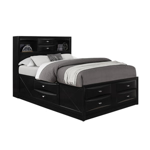 Lucille - Bed With Storage And Bookcase Headboard