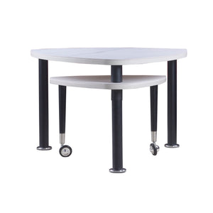 360 Degree Rotatable Coffee Table With Solid Legs