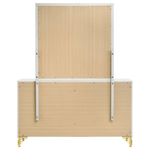 Malcolm - 6 Drawer Dresser With Mirror - White