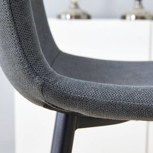 Modern Bar Chair Rounded Backrest (Set of 2)