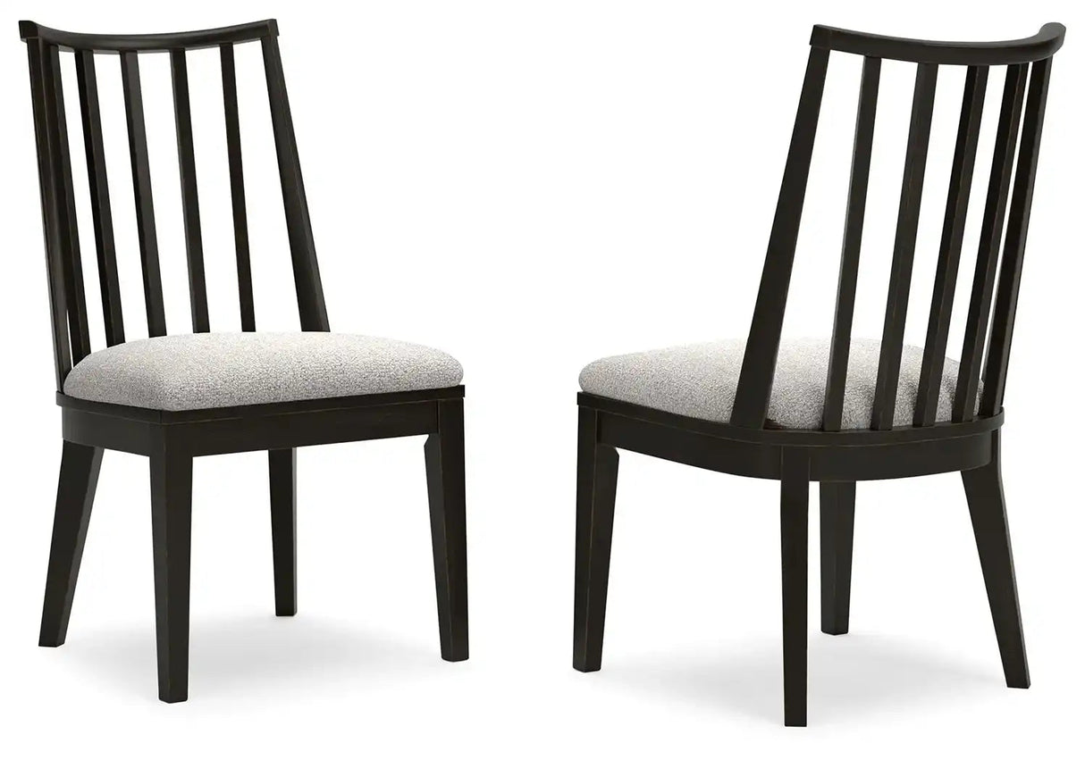 Galliden - Dining Upholstered Side Chair (Set of 2) - Black - Best Buy Furniture