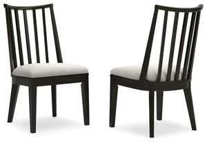 Galliden - Dining Upholstered Side Chair (Set of 2) - Black - Best Buy Furniture